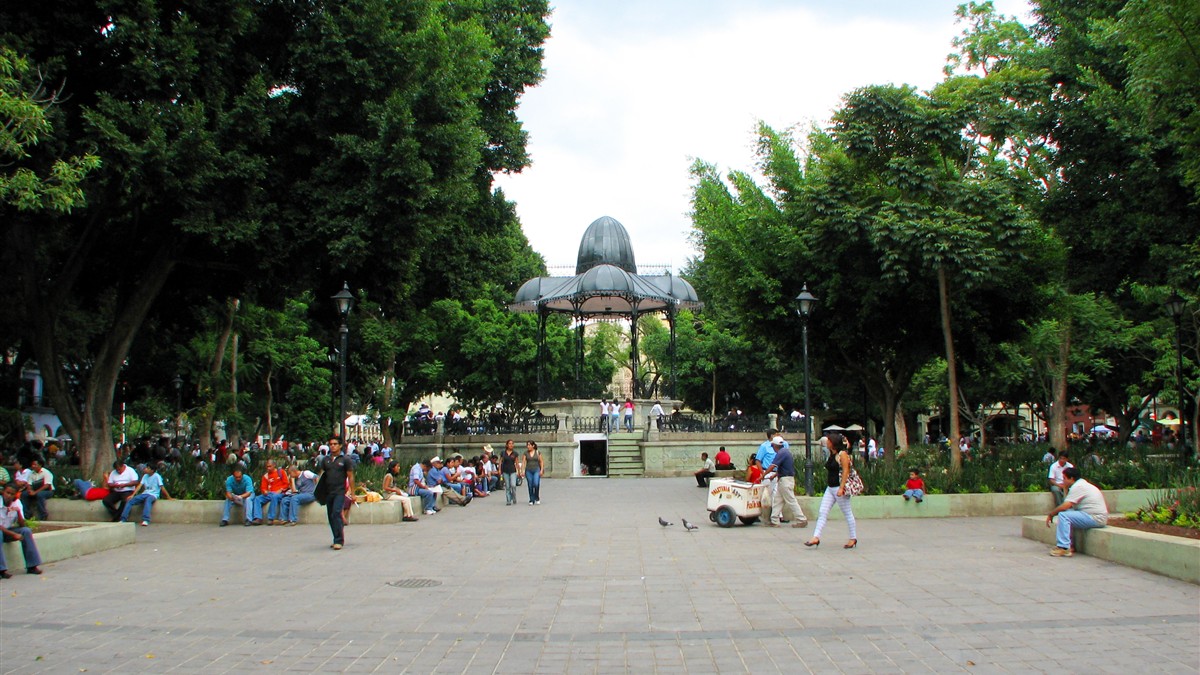 Oaxaca city centre used as a representative image for Mexico political violence report