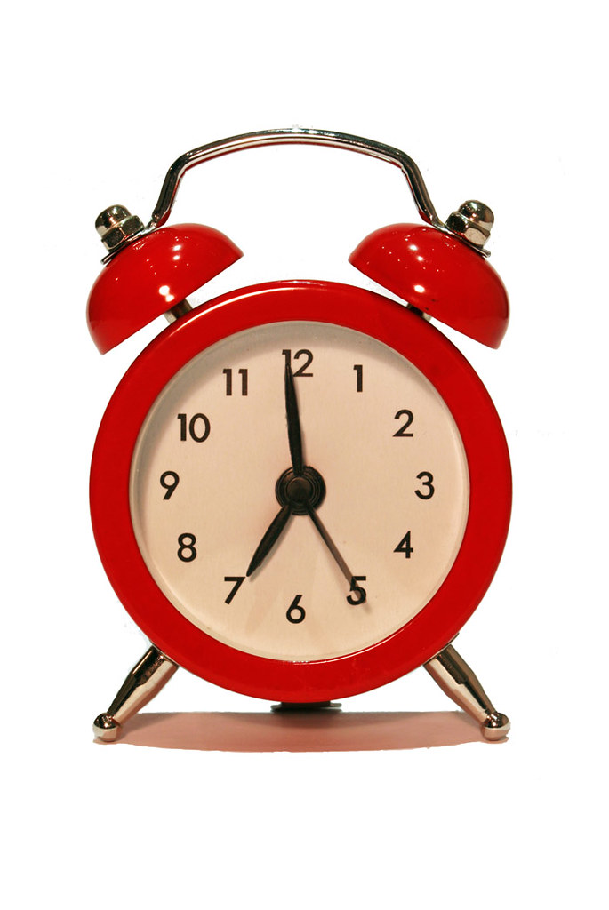 Alarm clock photo for sleep tips lifestyle report