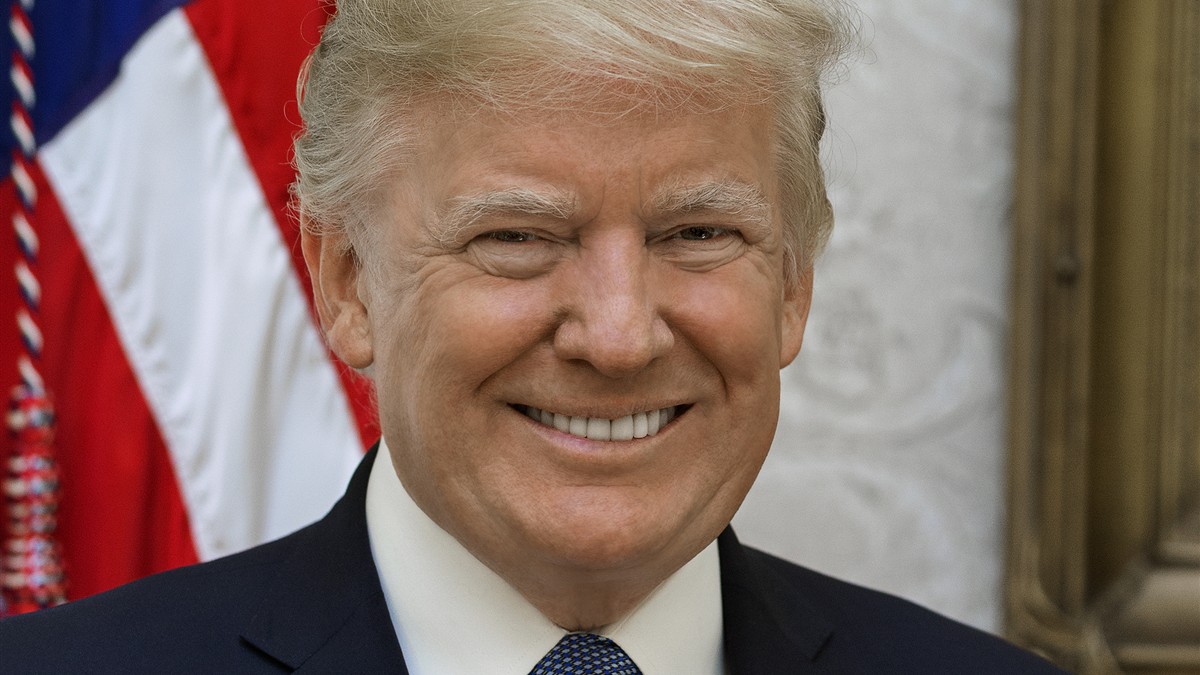 Official portrait of Donald Trump used as representative image for US-Iran nuclear deal story