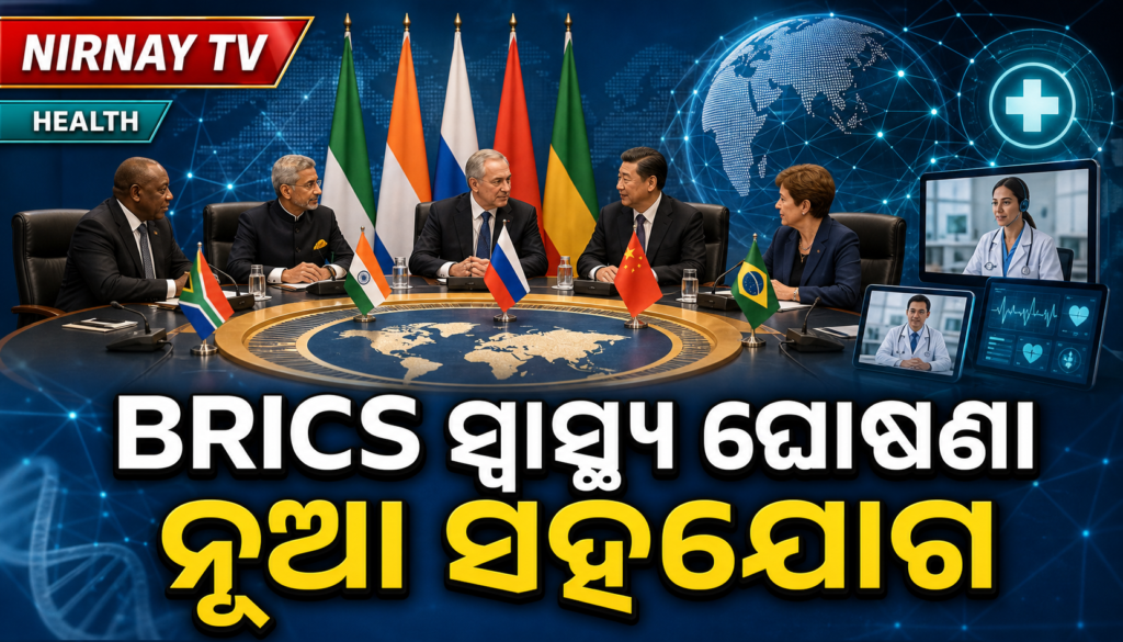 ଚଣ୍ଡିଗଡ଼ରେ BRICS ସ୍ୱାସ୍ଥ୍ୟମନ୍ତ୍ରୀ ବୈଠକ ଓ ଘୋଷଣାପତ୍ର