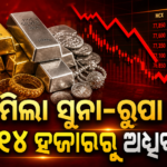 ସୁନା-ରୁପା ଦରରେ ହ୍ରାସ, ରୁପା ୧୪ ହଜାରରୁ ଅଧିକ ଶସ୍ତା