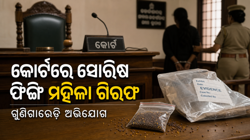 ବିଚାରପତିଙ୍କ ଆସନ ନିକଟରେ ସୋରିଷ ଫିଙ୍ଗିବା ଅଭିଯୋଗ: ମହିଳା ଗିରଫ