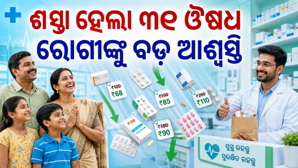 ରୋଗୀଙ୍କୁ ଆଶ୍ୱସ୍ତି: ଶସ୍ତା ହେଲା ୩୯ଟି ଜରୁରୀ ଔଷଧ