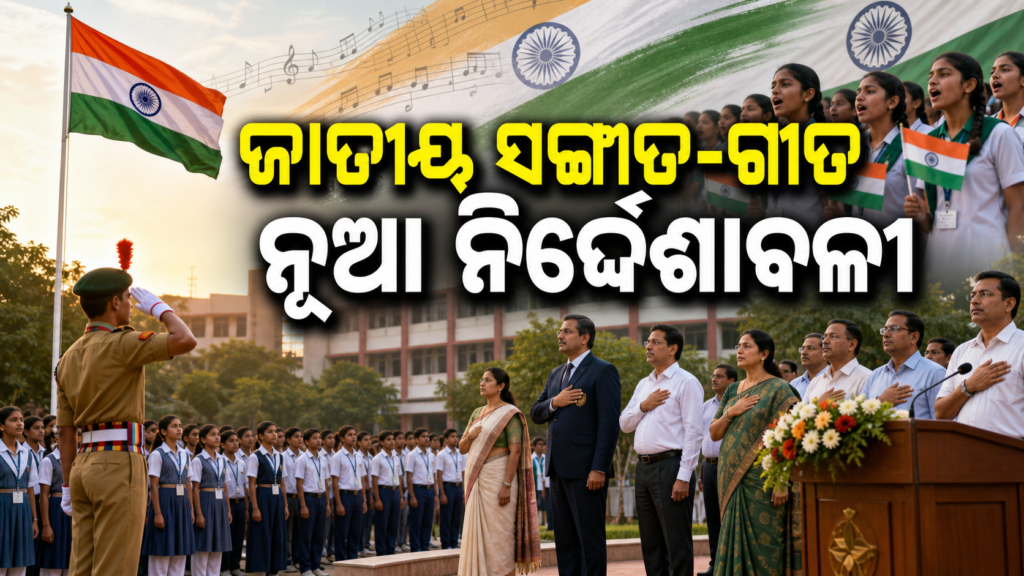 ଜାତୀୟ ସଙ୍ଗୀତ ଓ ବନ୍ଦେ ମାତରମ୍‌କୁ ନେଇ ନୂଆ ନିର୍ଦ୍ଦେଶାବଳୀ