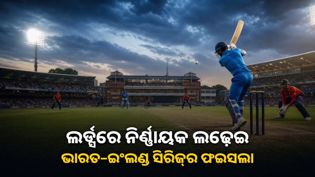 ଲର୍ଡ୍ସରେ ଭାରତ–ଇଂଲଣ୍ଡ ନିର୍ଣ୍ଣାୟକ ଦିନିକିଆ