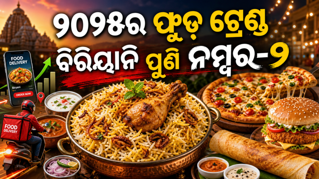୨୦୨୫ର ଫୁଡ୍ ଟ୍ରେଣ୍ଡ: ୯.୩ କୋଟି ଅର୍ଡର୍ ସହ ବିରିୟାନି ନମ୍ବର-୧