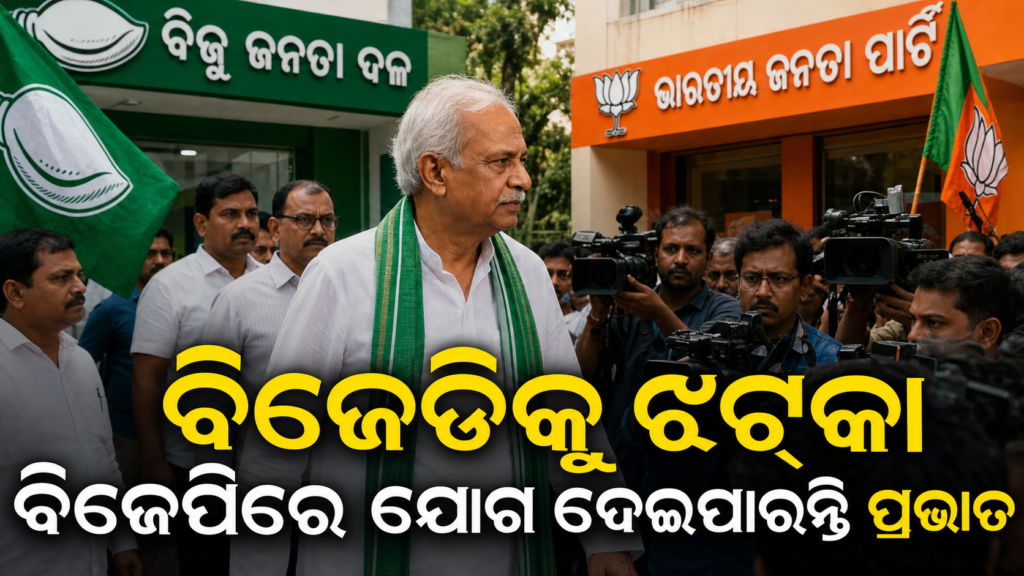 ବିଜେଡିକୁ ଝଟ୍‌କା: ବିଜେପିରେ ଯୋଗ ଦେଇପାରନ୍ତି ପ୍ରଭାତ ବିଶ୍ୱାଳ