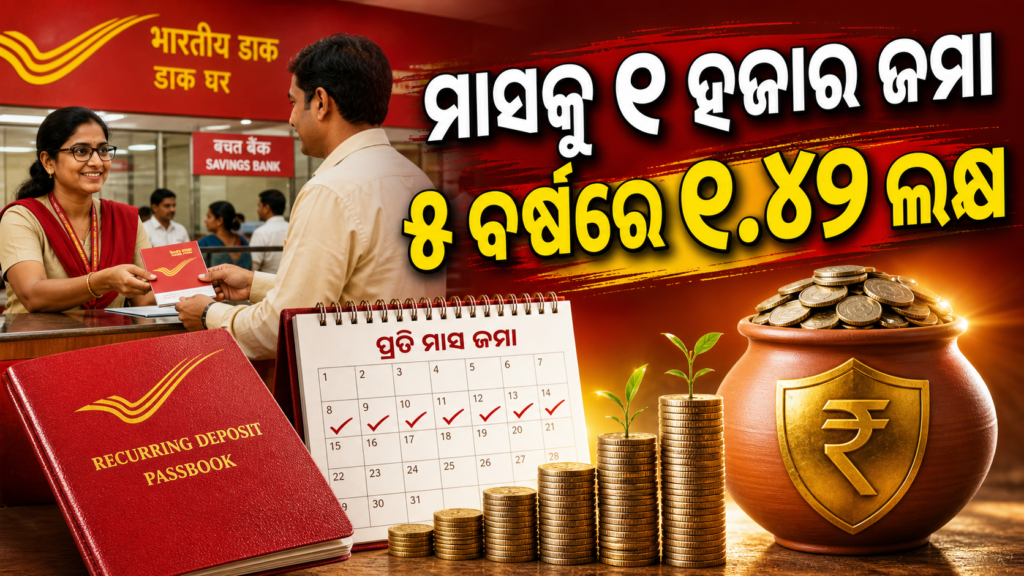 ମାସକୁ ୨ ହଜାର ଟଙ୍କା ସଞ୍ଚୟ: ପୋଷ୍ଟ ଅଫିସ୍ RDରେ ୫ ବର୍ଷ ପରେ କେତେ ମିଳିବ?
