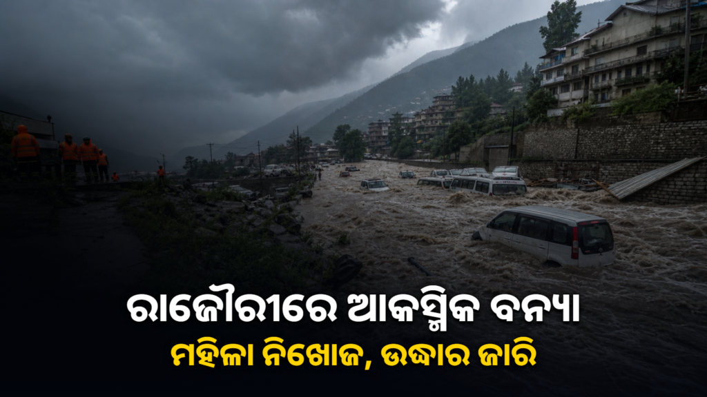 ରାଜୌରୀରେ ଆକସ୍ମିକ ବନ୍ୟା ଓ ଉଦ୍ଧାର କାର୍ଯ୍ୟ