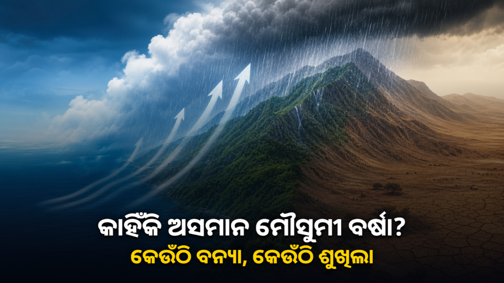 ଭାରତରେ ଅସମାନ ମୌସୁମୀ ବର୍ଷାର ବୈଜ୍ଞାନିକ ବ୍ୟାଖ୍ୟା